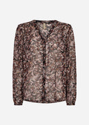 Hedda Floral Blouse - Wine Red