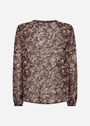 Hedda Floral Blouse - Wine Red