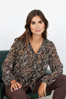 Hedda Floral Blouse - Black