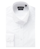 Mans Seville Plain Shirt+ - White