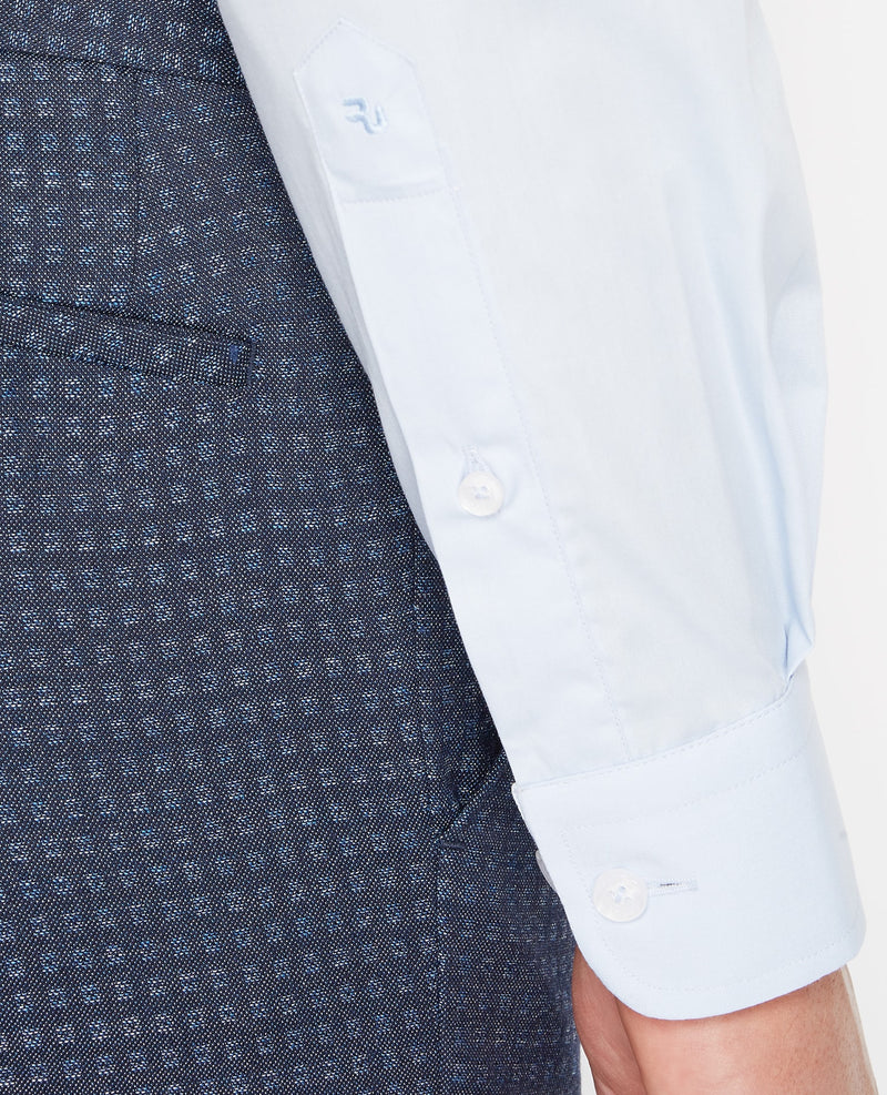 Mans Seville Plain Shirt+ - Dark Grey