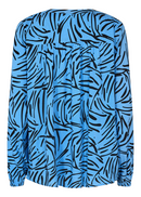 Jodie V Neck Blouse - Bright Blue