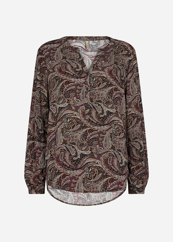 Hilma Floral Blouse - Woodrose