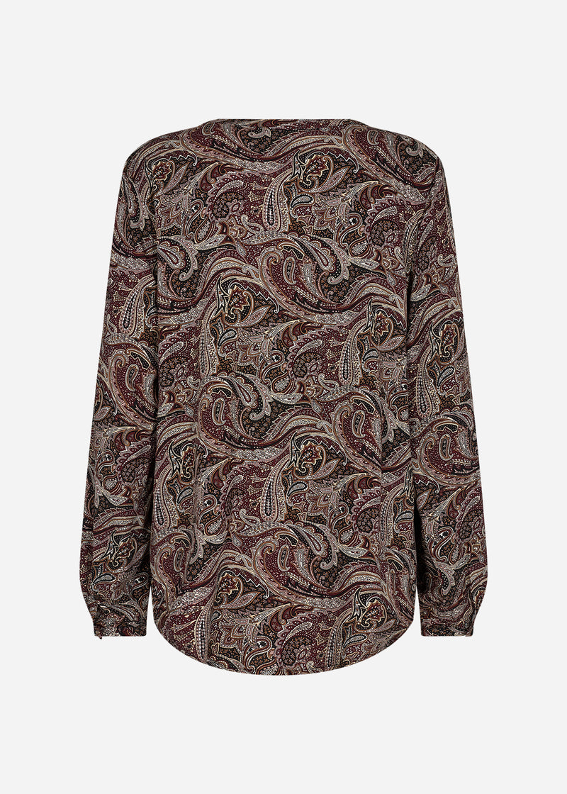 Hilma Floral Blouse - Woodrose