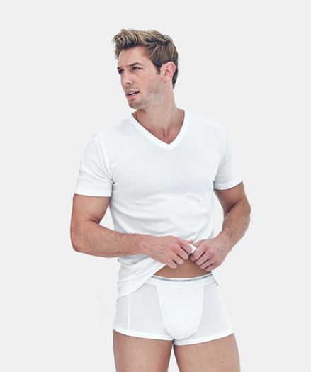 V Neck 2 Pack - White