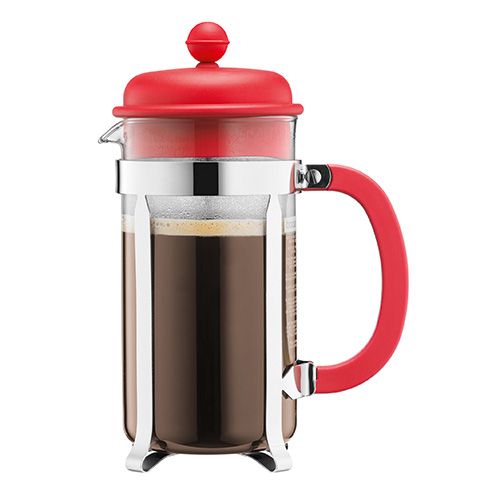 8 Cup Cafetiere Red
