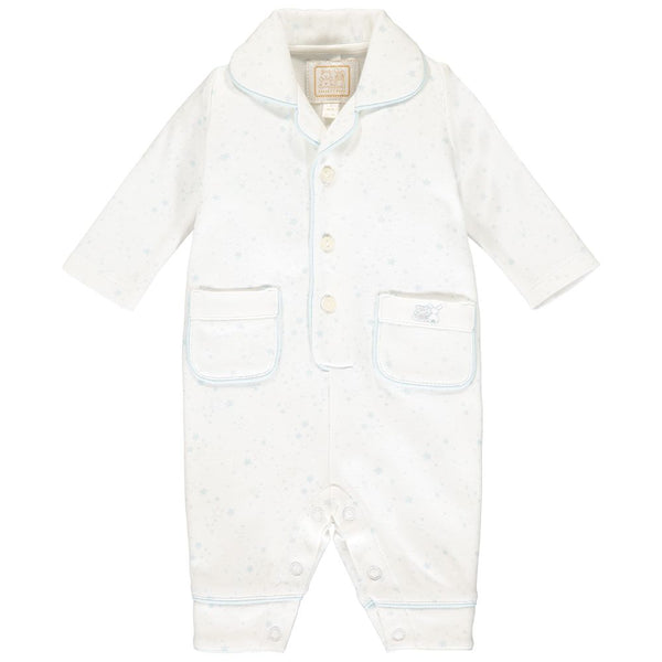 Star Print Pyjamas - Pale Blue