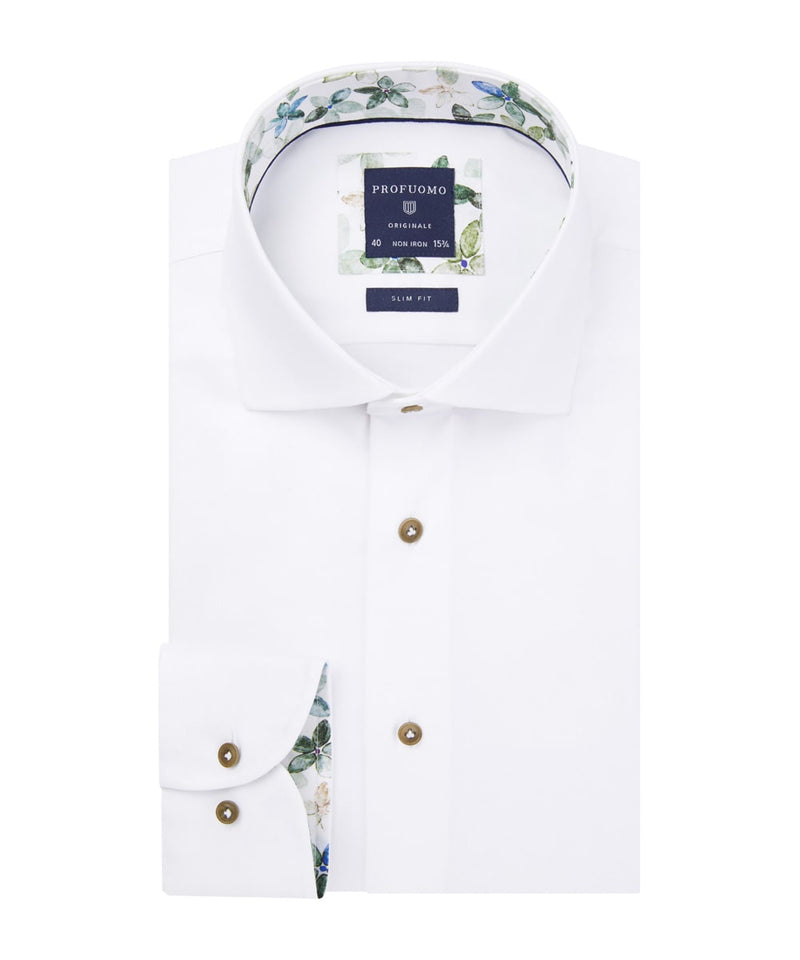 Profuomo Cutaway Shirt - White