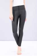High Rise Faux Leather Skinny - Black