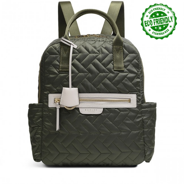 Finsbury Park Medium Ziptop Backpack - Khaki