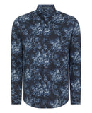 Matt Slim Fit Shirt - Navy1