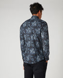 Matt Slim Fit Shirt - Navy1