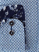 Slim Print Shirt - Sky Blue