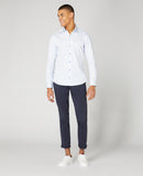 Slim Print Shirt - Light Blue