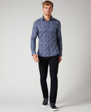 Ashton Slim Fit Shirt - Dark Blue