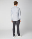 Rome Check Long Sleeve Slim Shirt - Grey