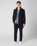 Seville Check Long Sleeve Tapered Shirt - Slate Blue