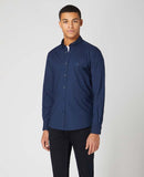 Seville Long Sleeve Casual Shirt - Navy1