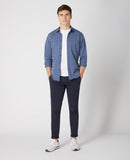 Regular Long Sleeve Casual Shirt - Air Force Blue