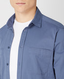Regular Long Sleeve Casual Shirt - Air Force Blue