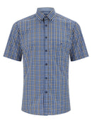 Short Sleeve Casual Shirt - Dark Blue
