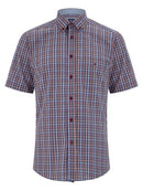 Short Sleeve Casual Shirt - Maroon