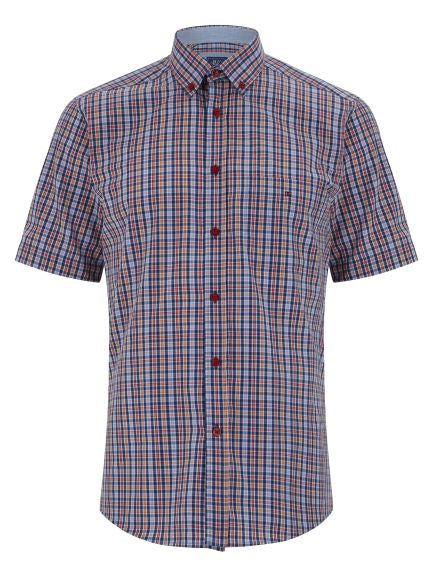 Short Sleeve Casual Shirt - Maroon