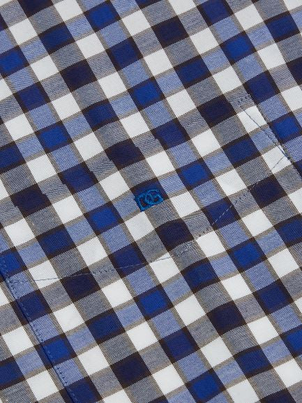 Short Sleeve Casual Shirt - Air Force Blue