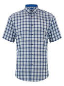 Short Sleeve Casual Shirt - Air Force Blue