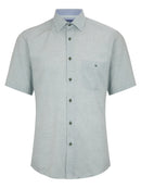 Short Sleeve Casual Shirt - Light Green