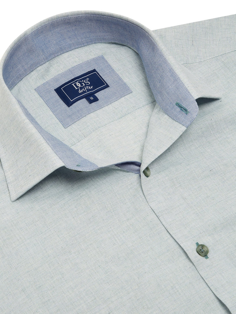 Short Sleeve Casual Shirt - Light Green