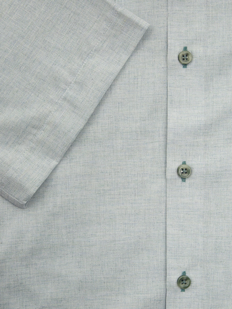 Short Sleeve Casual Shirt - Light Green