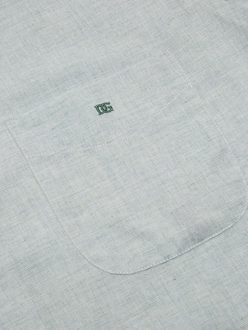 Short Sleeve Casual Shirt - Light Green