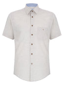 Short Sleeve Casual Shirt - Stone
