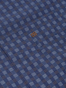 Regular Long Sleeve Check Shirt - Dark Blue