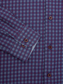 Regular Long Sleeve Check Shirt - Maroon