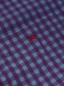 Regular Long Sleeve Check Shirt - Maroon