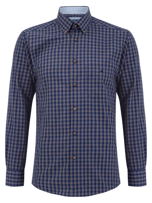 Long Sleeve Casual Shirt - Slate Blue