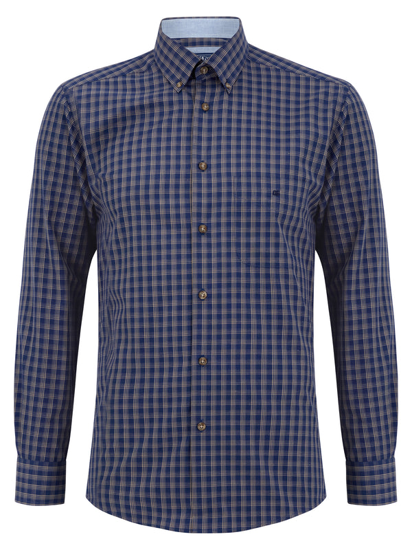 Long Sleeve Casual Shirt - Slate Blue