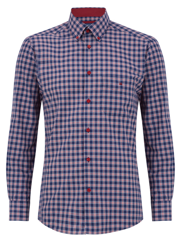 Long Sleeve Casual Shirt - Maroon