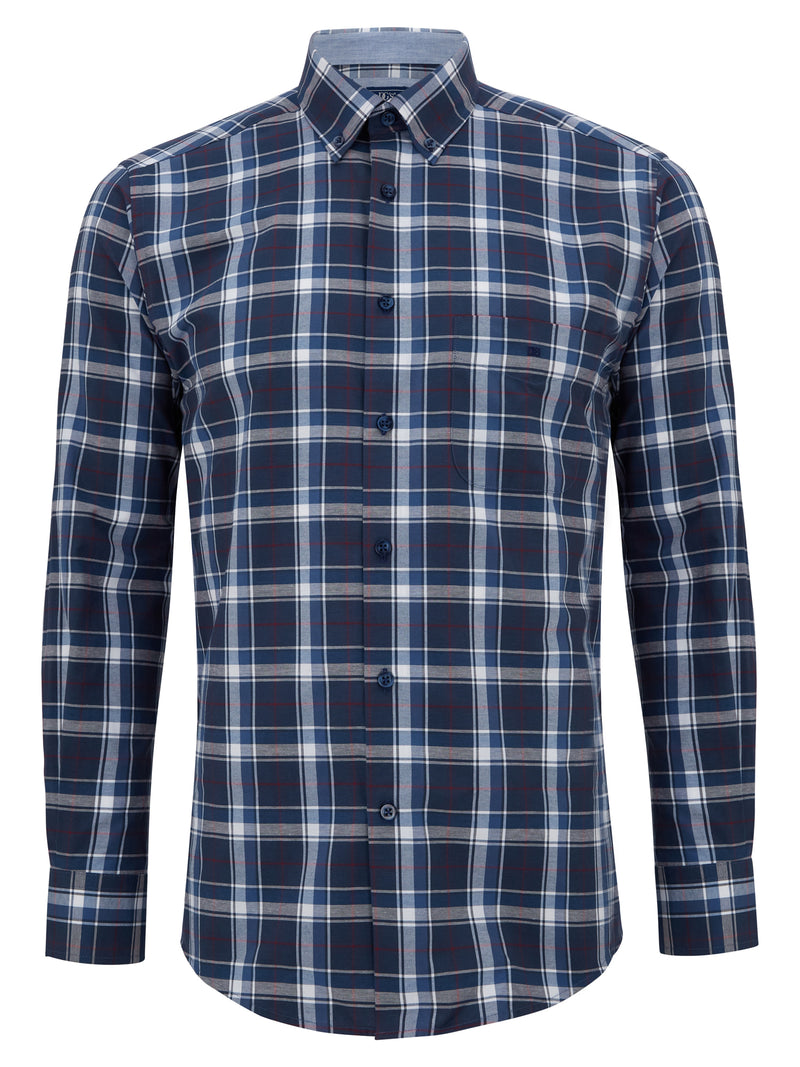 Regular/ivano Casual Shirt - Dark Blue