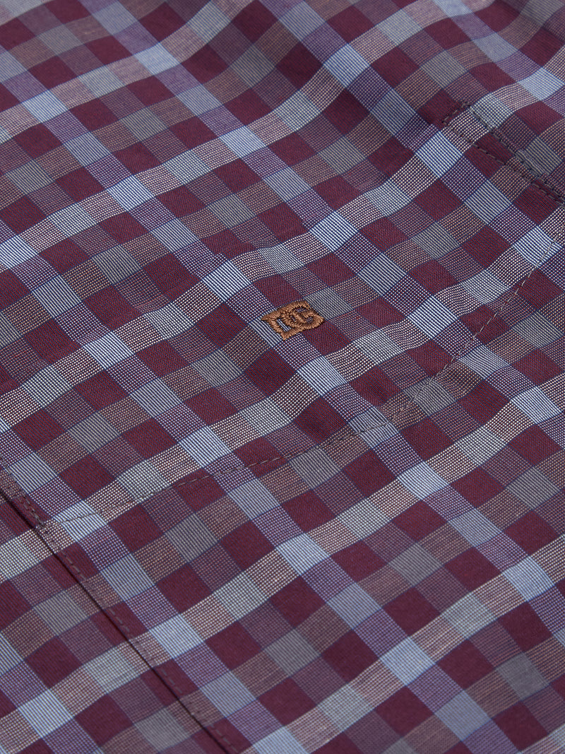 Regular/ivano Casual Shirt - Maroon