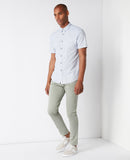 Rome Short Sleeve Shirt - Light Blue Grey