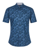 Slim Short Sleeve Shirt - Dark Blue