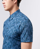 Slim Short Sleeve Shirt - Dark Blue