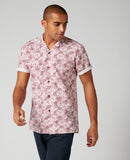 Joe Short Sleeve Shirt - Burgandy
