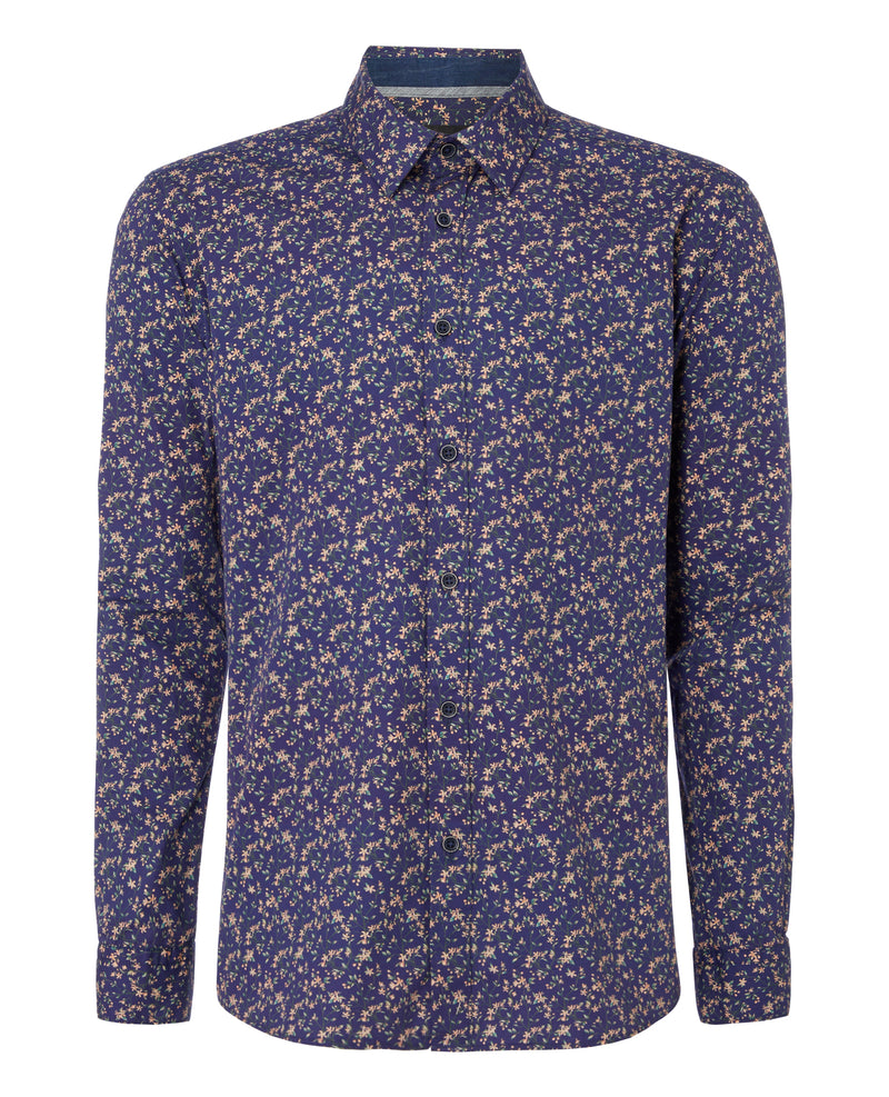 Ashton L/s Shirt - Navy1