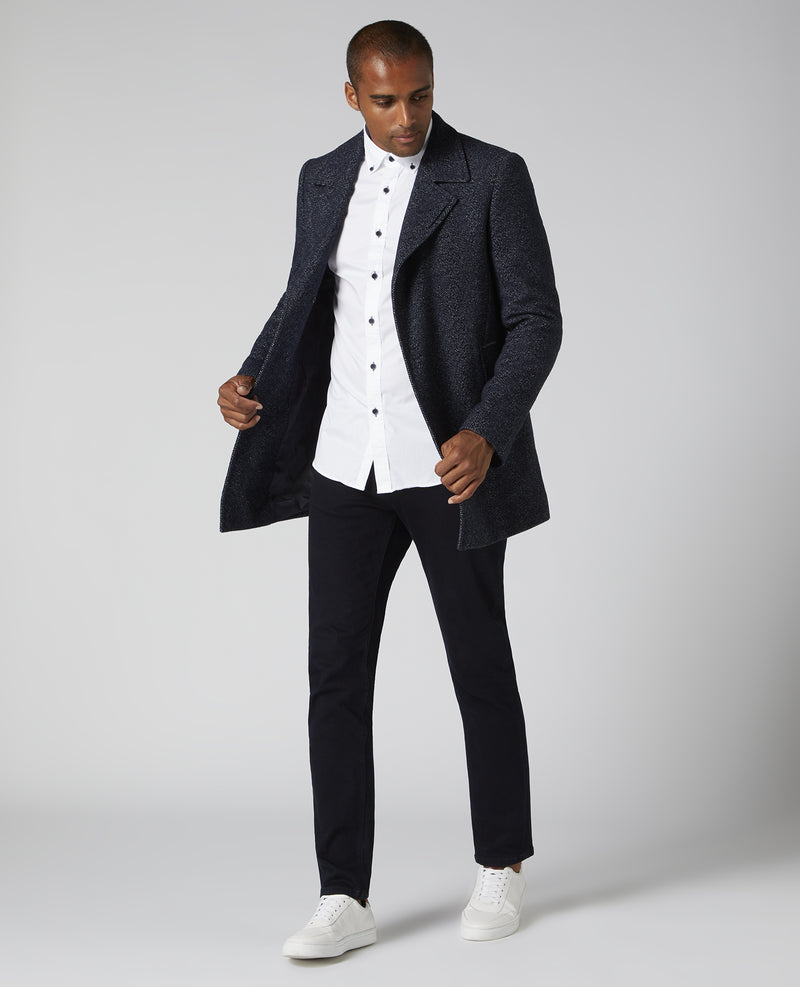 Seville Tapered Parker Shirt - White