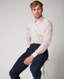 Seville Tapered Fit Shirt - Light Wine