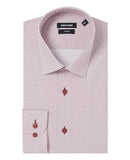 Seville Tapered Fit Shirt - Light Wine